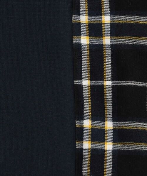 COMME CA ISM / コムサイズム スウェット | チェック 切り替え トレーナー | 詳細2