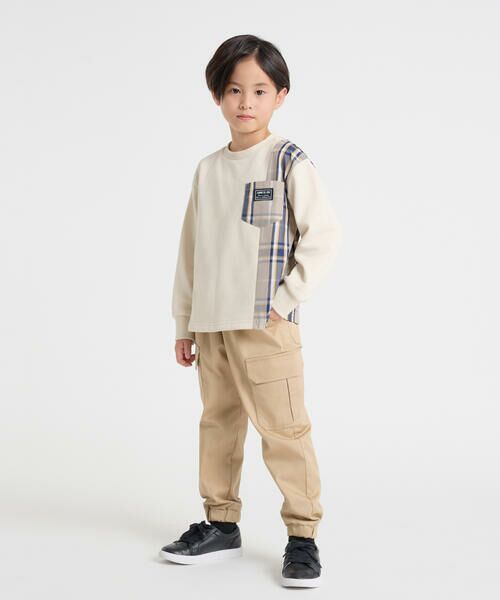 COMME CA ISM / コムサイズム スウェット | チェック 切り替え トレーナー | 詳細3