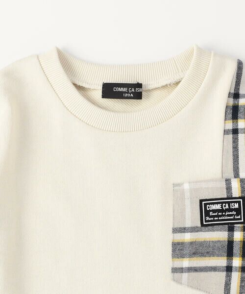 COMME CA ISM / コムサイズム スウェット | チェック 切り替え トレーナー | 詳細6