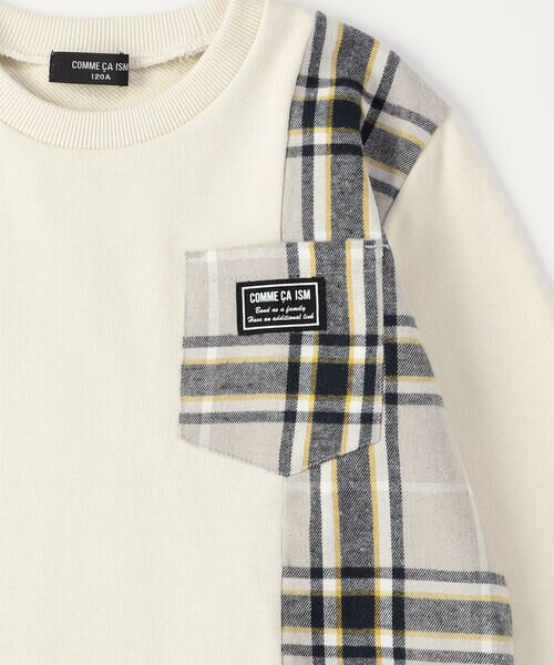 COMME CA ISM / コムサイズム スウェット | チェック 切り替え トレーナー | 詳細7