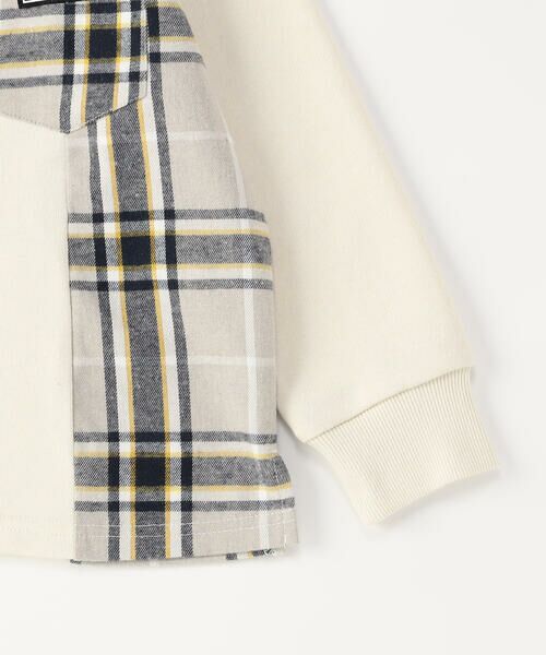 COMME CA ISM / コムサイズム スウェット | チェック 切り替え トレーナー | 詳細8