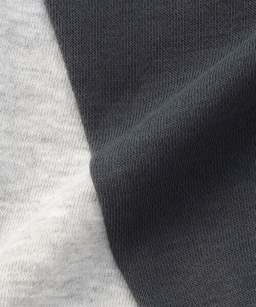 COMME CA ISM / コムサイズム スウェット | フロッキープリント 配色トレーナー | 詳細12