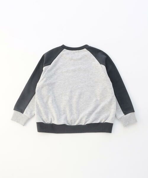COMME CA ISM / コムサイズム スウェット | フロッキープリント 配色トレーナー | 詳細10
