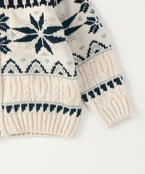 COMME CA ISM / コムサイズム ニット・セーター | 【雑誌掲載商品】雪柄 モールニット ジップアップ ブルゾン | 詳細8