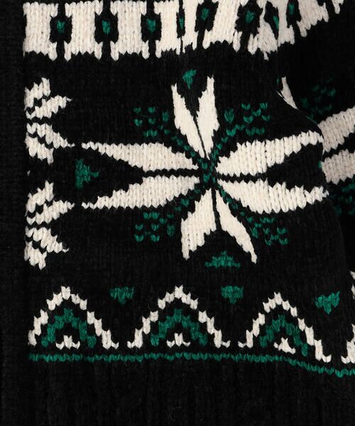 COMME CA ISM / コムサイズム ニット・セーター | 【雑誌掲載商品】雪柄 モールニット ジップアップ ブルゾン | 詳細12