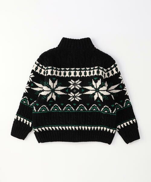 COMME CA ISM / コムサイズム ニット・セーター | 【雑誌掲載商品】雪柄 モールニット ジップアップ ブルゾン | 詳細11