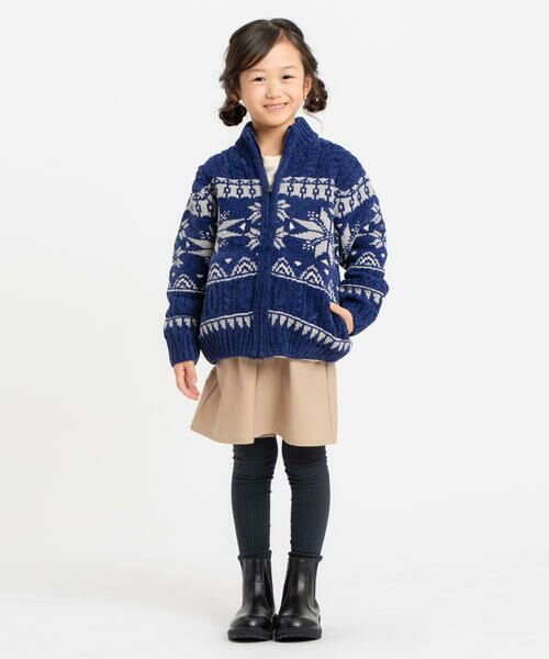 COMME CA ISM / コムサイズム ニット・セーター | 【雑誌掲載商品】雪柄 モールニット ジップアップ ブルゾン | 詳細13