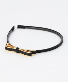 COMME CA ISM / コムサイズム カチューシャ・カチューム・その他 | ゴールドトリミング グログラン リボン カチューシャ