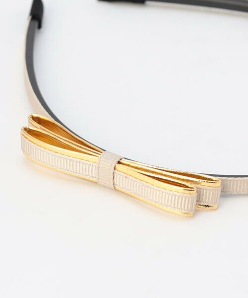 COMME CA ISM / コムサイズム カチューシャ・カチューム・その他 | ゴールドトリミング グログラン リボン カチューシャ | 詳細5