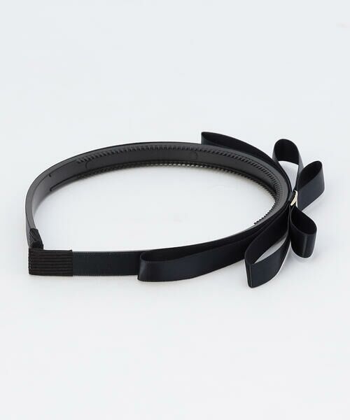 COMME CA ISM / コムサイズム その他 | メタル パーツ付き サテン リボン カチューシャ | 詳細2
