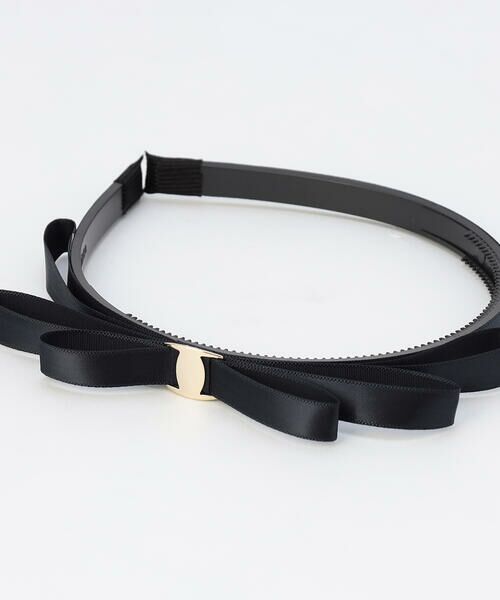 COMME CA ISM / コムサイズム その他 | メタル パーツ付き サテン リボン カチューシャ | 詳細5