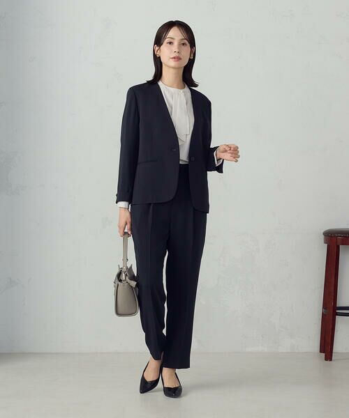 セール】 【セットアップ対応】ポリエステルツイル ノーカラー