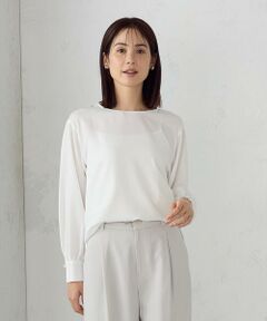 COMME CA ISM / コムサイズム シャツ・ブラウス | 【セットアップ対応】ポリエステルツイル パールボタンブラウス