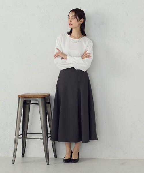 COMME CA ISM / コムサイズム シャツ・ブラウス | 【セットアップ対応】ポリエステルツイル パールボタンブラウス | 詳細3