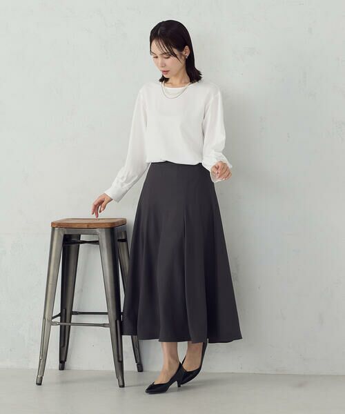 COMME CA ISM / コムサイズム シャツ・ブラウス | 【セットアップ対応】ポリエステルツイル パールボタンブラウス | 詳細4