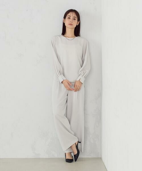 COMME CA ISM / コムサイズム シャツ・ブラウス | 【セットアップ対応】ポリエステルツイル パールボタンブラウス | 詳細10