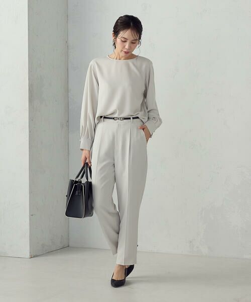 COMME CA ISM / コムサイズム シャツ・ブラウス | 【セットアップ対応】ポリエステルツイル パールボタンブラウス | 詳細11