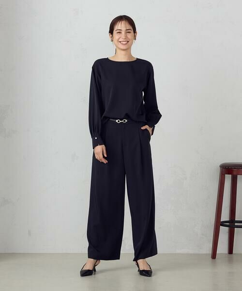 COMME CA ISM / コムサイズム シャツ・ブラウス | 【セットアップ対応】ポリエステルツイル パールボタンブラウス | 詳細17