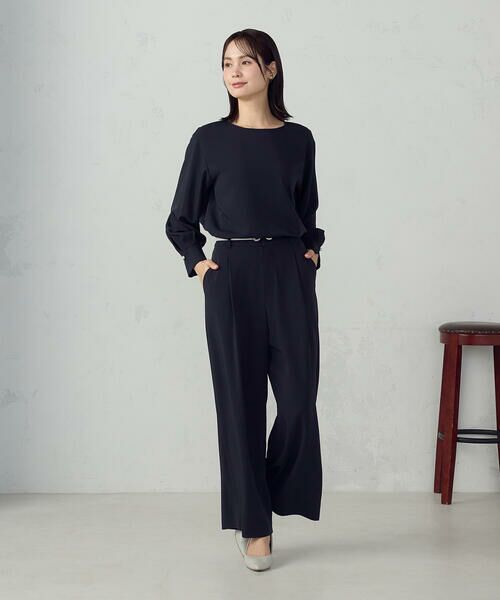 COMME CA ISM / コムサイズム シャツ・ブラウス | 【セットアップ対応】ポリエステルツイル パールボタンブラウス | 詳細22