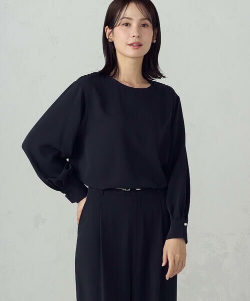 COMME CA ISM / コムサイズム シャツ・ブラウス | 【セットアップ対応】ポリエステルツイル パールボタンブラウス | 詳細25