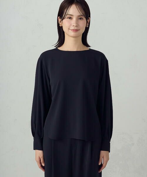 COMME CA ISM / コムサイズム シャツ・ブラウス | 【セットアップ対応】ポリエステルツイル パールボタンブラウス | 詳細26