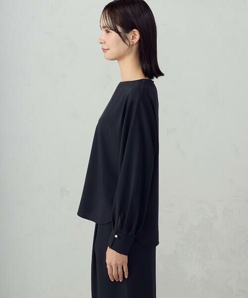 COMME CA ISM / コムサイズム シャツ・ブラウス | 【セットアップ対応】ポリエステルツイル パールボタンブラウス | 詳細27