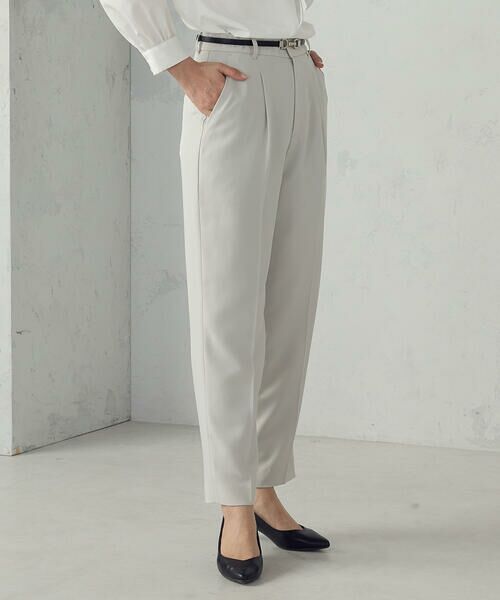COMME CA ISM / コムサイズム その他パンツ | 【宮城舞さん着用】【セットアップ対応】ポリエステルツイル　テーパードパンツ | 詳細10