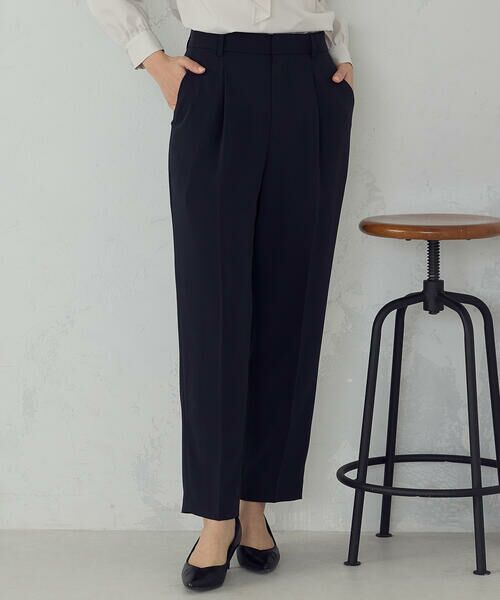 COMME CA ISM / コムサイズム その他パンツ | 【宮城舞さん着用】【セットアップ対応】ポリエステルツイル　テーパードパンツ | 詳細19