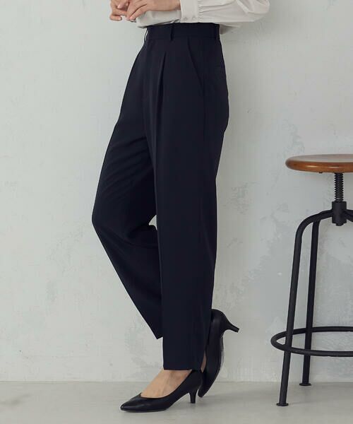 COMME CA ISM / コムサイズム その他パンツ | 【宮城舞さん着用】【セットアップ対応】ポリエステルツイル　テーパードパンツ | 詳細20