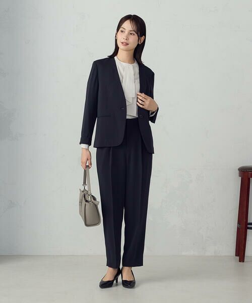 COMME CA ISM / コムサイズム その他パンツ | 【宮城舞さん着用】【セットアップ対応】ポリエステルツイル　テーパードパンツ | 詳細16