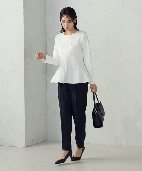 COMME CA ISM / コムサイズム その他パンツ | 【宮城舞さん着用】【セットアップ対応】ポリエステルツイル　テーパードパンツ | 詳細17