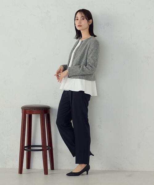 COMME CA ISM / コムサイズム その他パンツ | 【宮城舞さん着用】【セットアップ対応】ポリエステルツイル　テーパードパンツ | 詳細18