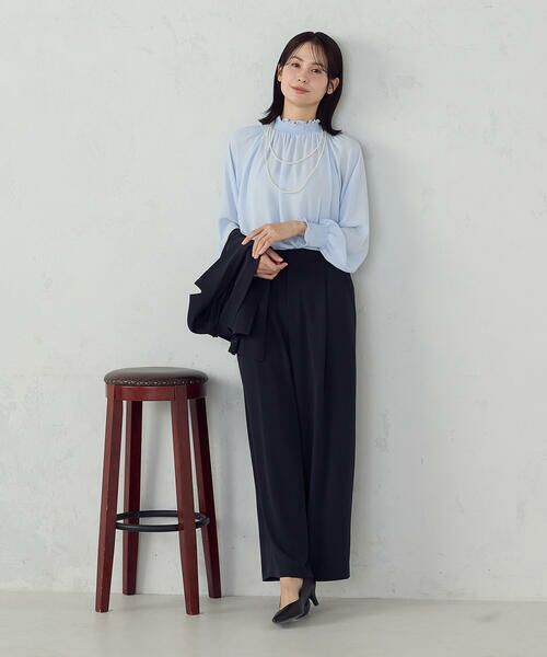COMME CA ISM / コムサイズム その他パンツ | 【セットアップ対応】ポリエステルツイル タックワイドパンツ | 詳細15
