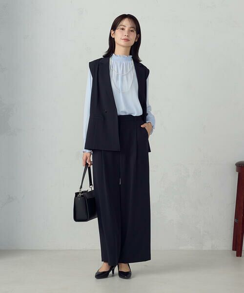 COMME CA ISM / コムサイズム その他パンツ | 【セットアップ対応】ポリエステルツイル タックワイドパンツ | 詳細17