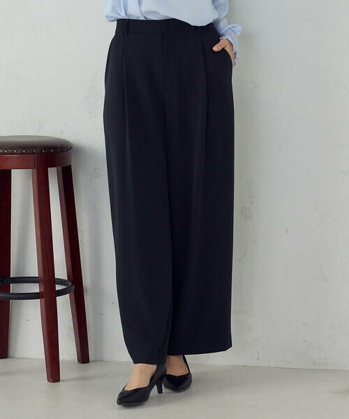 COMME CA ISM / コムサイズム その他パンツ | 【セットアップ対応】ポリエステルツイル タックワイドパンツ | 詳細21