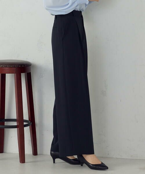 COMME CA ISM / コムサイズム その他パンツ | 【セットアップ対応】ポリエステルツイル タックワイドパンツ | 詳細22