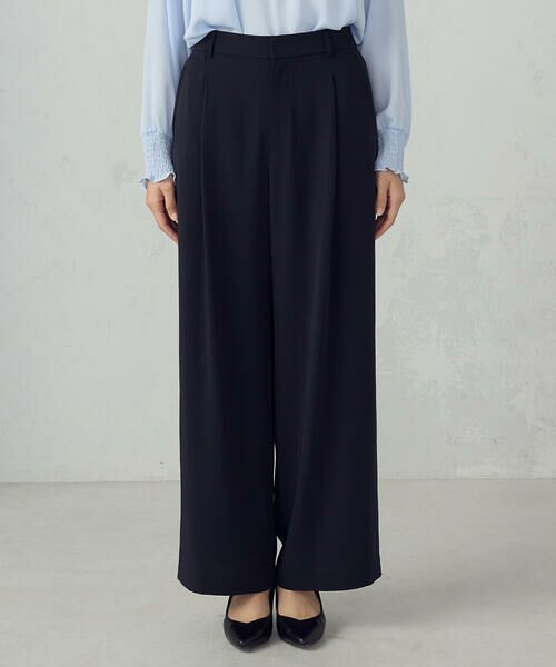 COMME CA ISM / コムサイズム その他パンツ | 【セットアップ対応】ポリエステルツイル タックワイドパンツ | 詳細23