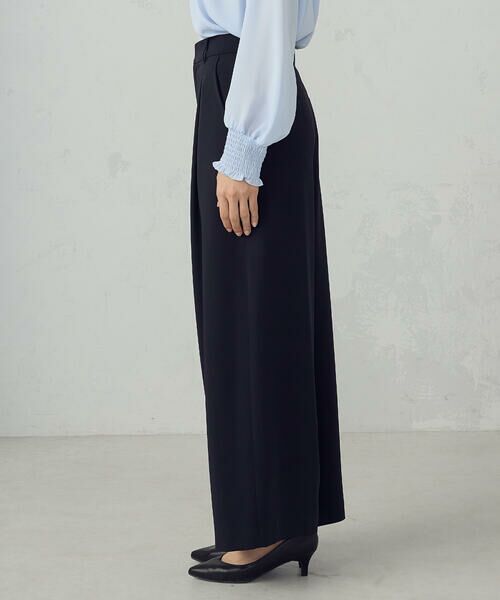 COMME CA ISM / コムサイズム その他パンツ | 【セットアップ対応】ポリエステルツイル タックワイドパンツ | 詳細24