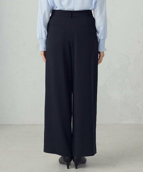 COMME CA ISM / コムサイズム その他パンツ | 【セットアップ対応】ポリエステルツイル タックワイドパンツ | 詳細25