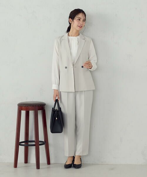 COMME CA ISM / コムサイズム ベスト | 【セットアップ対応】ポリエステルツイル テーラードジレ | 詳細2