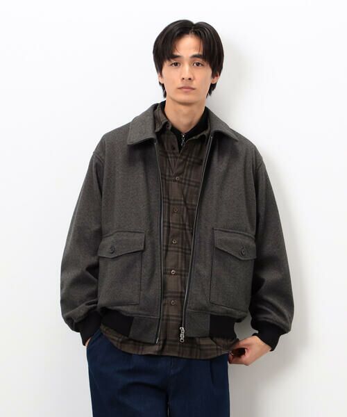 COMME CA ISM / コムサイズム ブルゾン | ジャージー ツイード ジップブルゾン | 詳細4