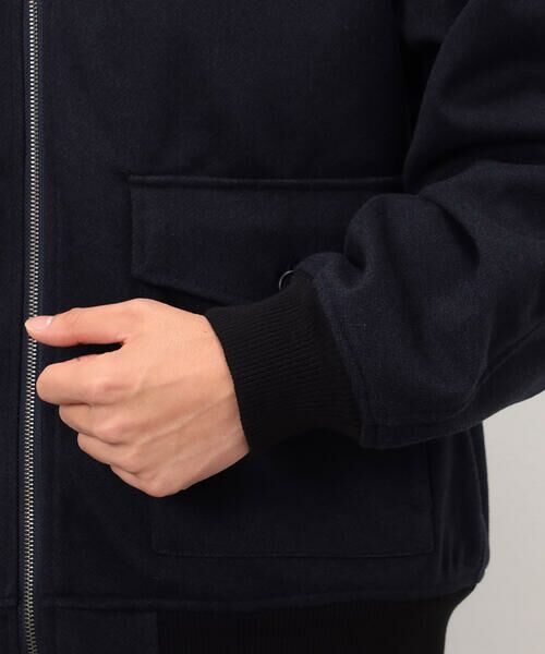 COMME CA ISM / コムサイズム ブルゾン | ジャージー ツイード ジップブルゾン | 詳細14