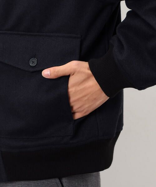 COMME CA ISM / コムサイズム ブルゾン | ジャージー ツイード ジップブルゾン | 詳細15