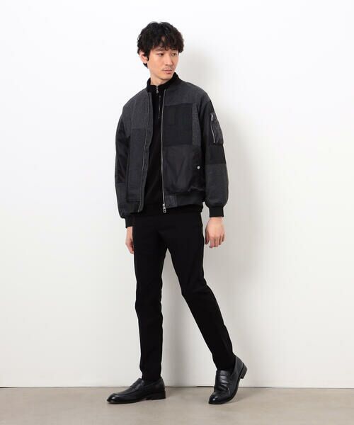 COMME CA ISM / コムサイズム ブルゾン | パッチワーク ツイード MA-1ブルゾン | 詳細1