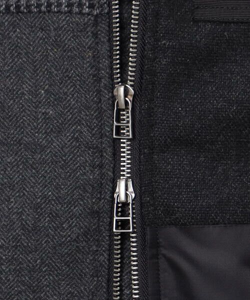 COMME CA ISM / コムサイズム ブルゾン | パッチワーク ツイード MA-1ブルゾン | 詳細14