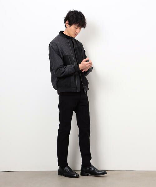 COMME CA ISM / コムサイズム ブルゾン | パッチワーク ツイード MA-1ブルゾン | 詳細2