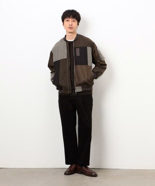 COMME CA ISM / コムサイズム ブルゾン | パッチワーク ツイード MA-1ブルゾン | 詳細20