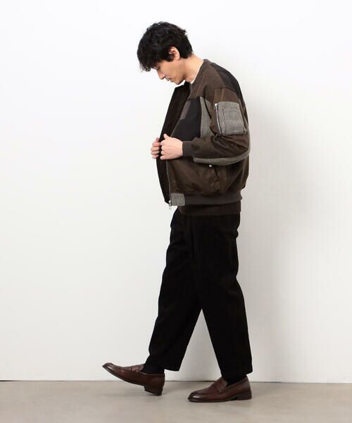 COMME CA ISM / コムサイズム ブルゾン | パッチワーク ツイード MA-1ブルゾン | 詳細21