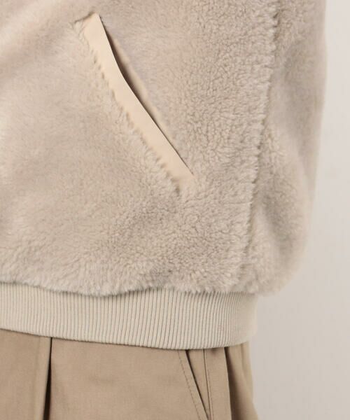 COMME CA ISM / コムサイズム ブルゾン | ポリエステル ボア ジップブルゾン | 詳細11