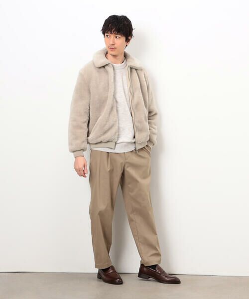 COMME CA ISM / コムサイズム ブルゾン | ポリエステル ボア ジップブルゾン | 詳細2